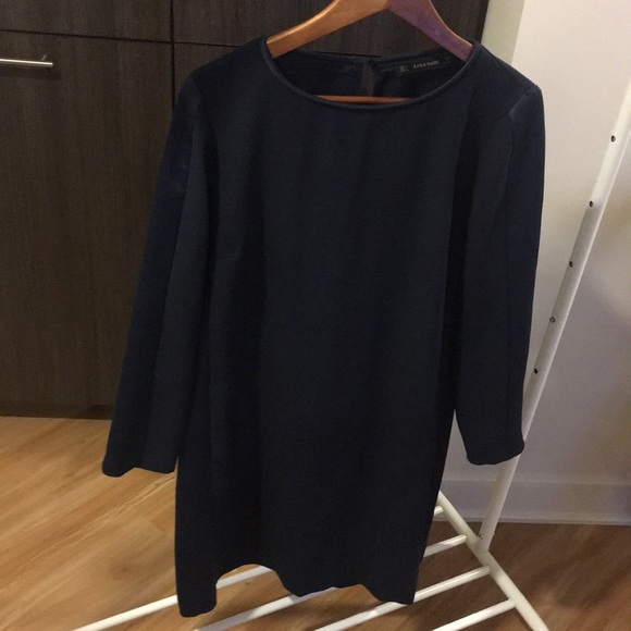 Zara Dresses & Skirts - ZARA navy blue dress
